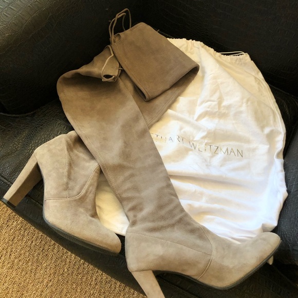 SOLD-Stuart Weitzman Highland Over The Knee Boots - Picture 4 of 8